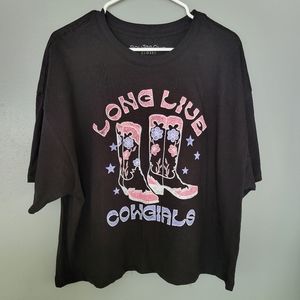 Morgan Wallen Long Live Cowgirls Cropped Country T-Shirt